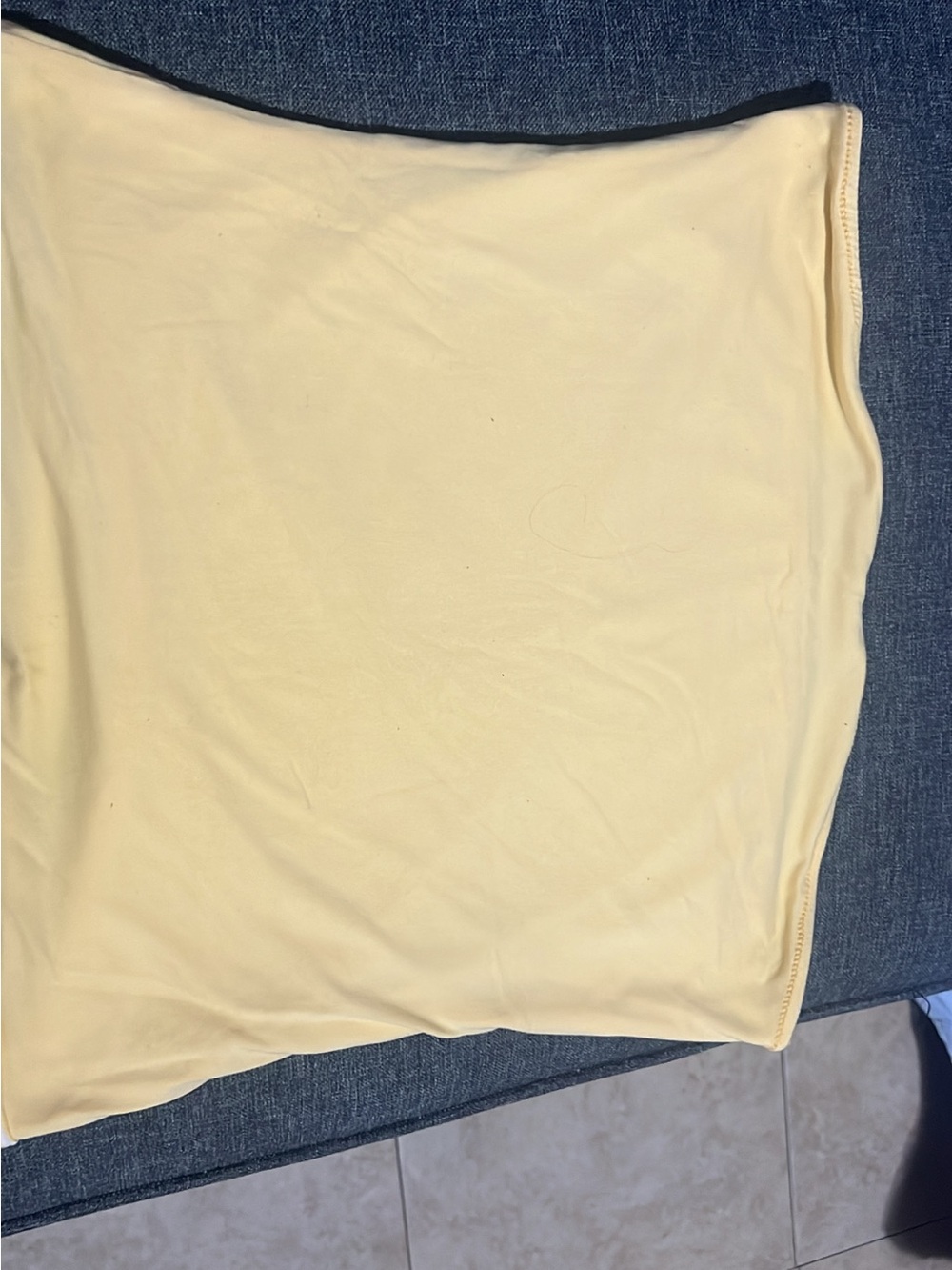 Yellow Women's Stretch Tube Skirt